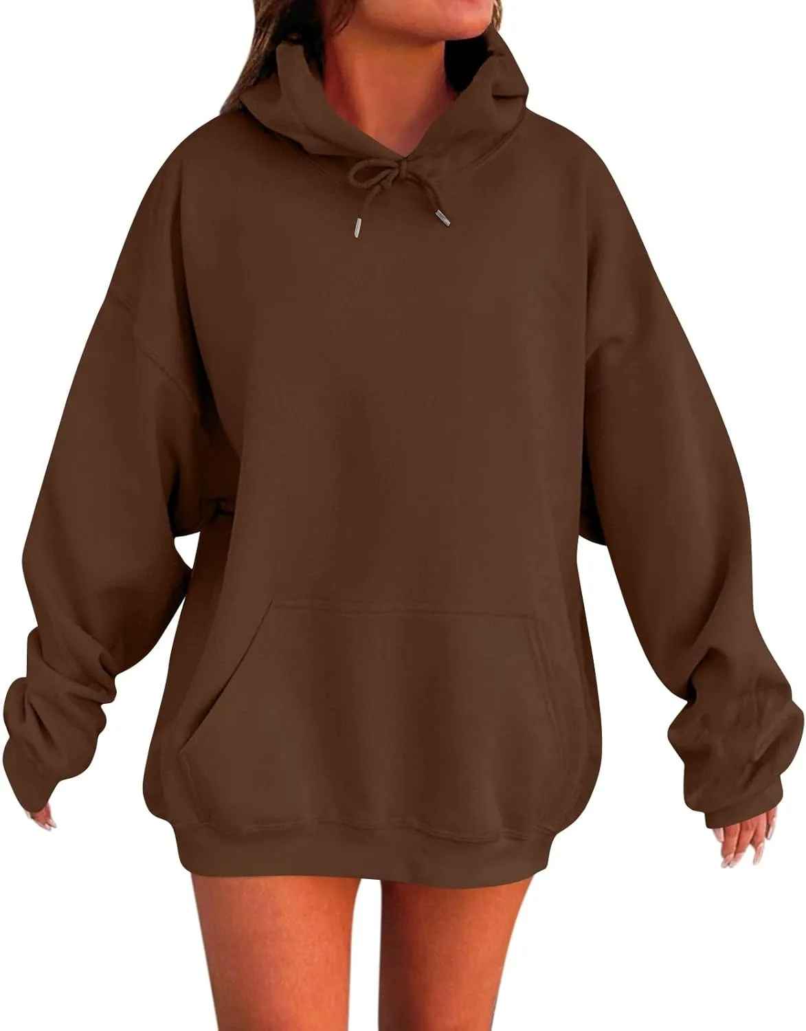 Womens Plus Size Hoodies Winter Cute Sweatshirts Pullover 2024 Fashion Top Warm Sweatshirt Trendy Outfits with Pocket