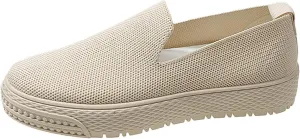 Women's Soft Orthopedic Shoes Breathable Woven Go Walking Slip On Foam Shoes Arch Support Hands Casual Shoes with Heel