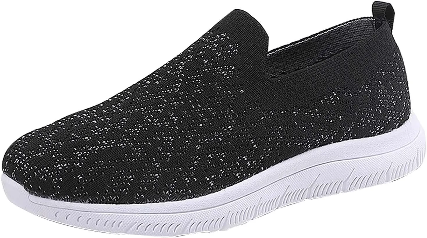 Women's Soft Orthopedic Shoes Breathable Woven Go Walking Slip On Foam Shoes Arch Support Hands Slip in Letter Shoes