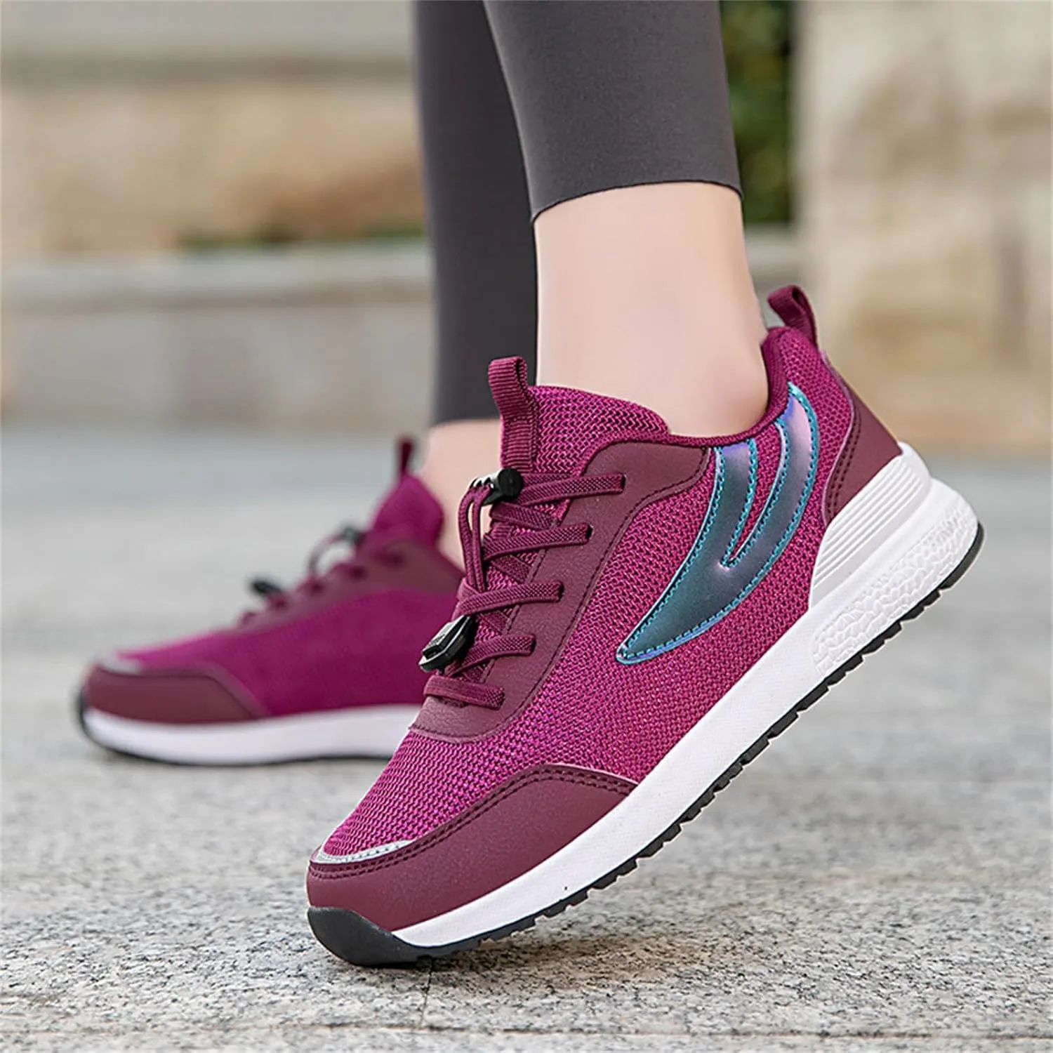 Womens Walking Shoes with Arch Support Wide Width Orthotic Athletic Sneakers Mesh Lightweight Breathable Low Top Sneaker Lace Up Running Shoes