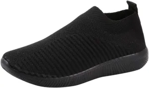 Womens White Sneakers Casual Platform Cute Black Sneakers for Women Womens Slip On Sneakers Black Sole Women Sneakers Black and White Zapatos Confortables para Mujer De Vestir