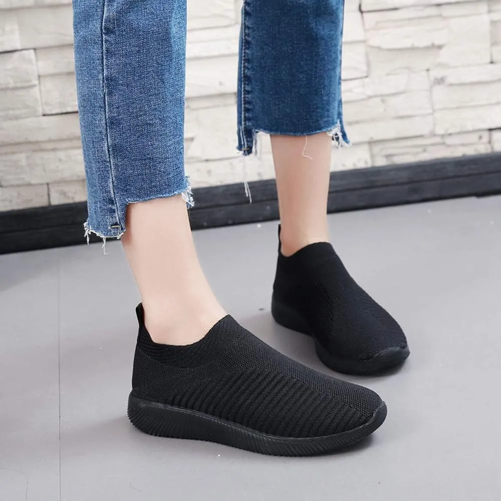 Womens White Sneakers Casual Platform Cute Black Sneakers for Women Womens Slip On Sneakers Black Sole Women Sneakers Black and White Zapatos Confortables para Mujer De Vestir