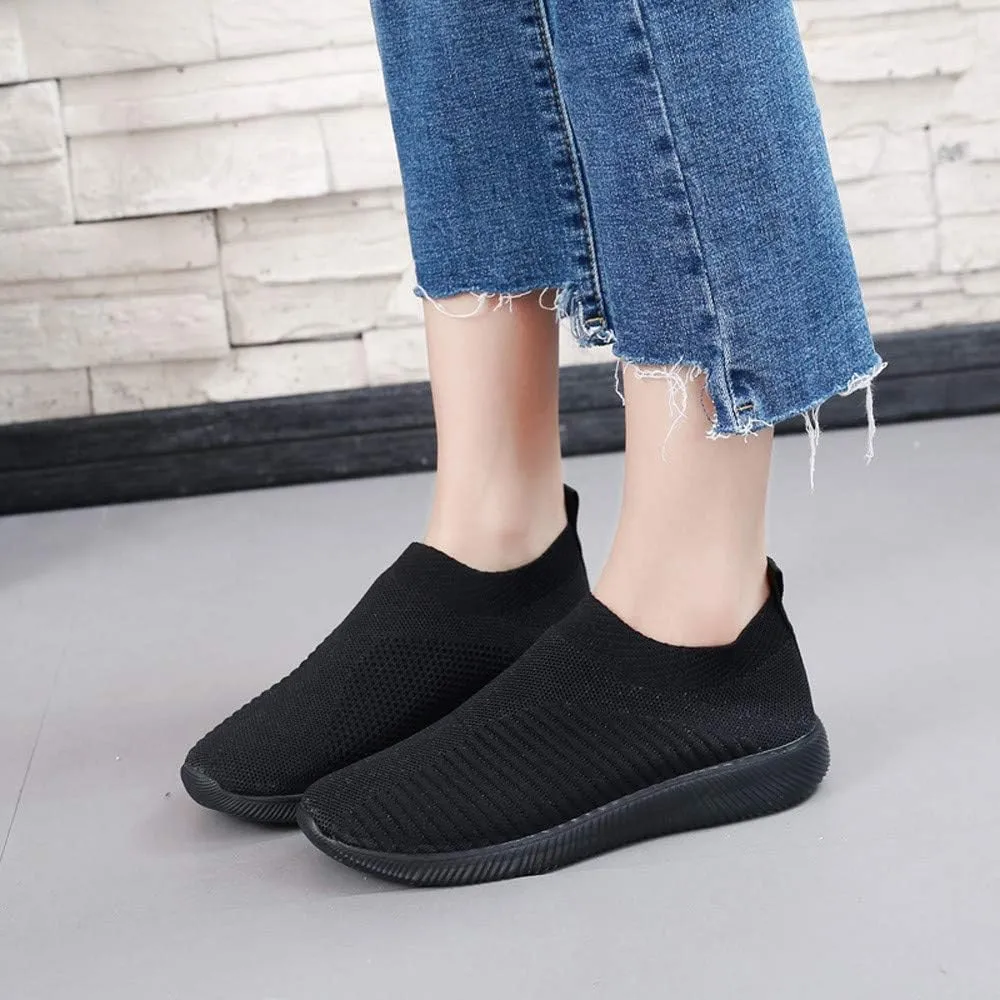 Womens White Sneakers Casual Platform Cute Black Sneakers for Women Womens Slip On Sneakers Black Sole Women Sneakers Black and White Zapatos Confortables para Mujer De Vestir