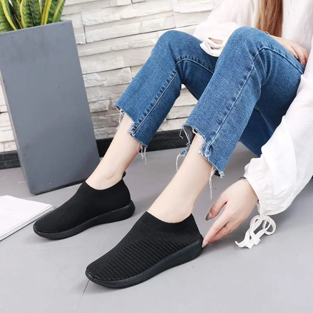 Womens White Sneakers Casual Platform Cute Black Sneakers for Women Womens Slip On Sneakers Black Sole Women Sneakers Black and White Zapatos Confortables para Mujer De Vestir