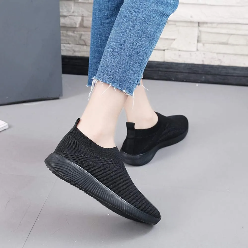 Womens White Sneakers Casual Platform Cute Black Sneakers for Women Womens Slip On Sneakers Black Sole Women Sneakers Black and White Zapatos Confortables para Mujer De Vestir