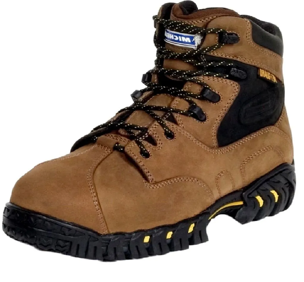 Work Boots, 9-1/2, Medium, 6inH, Brown, PR
