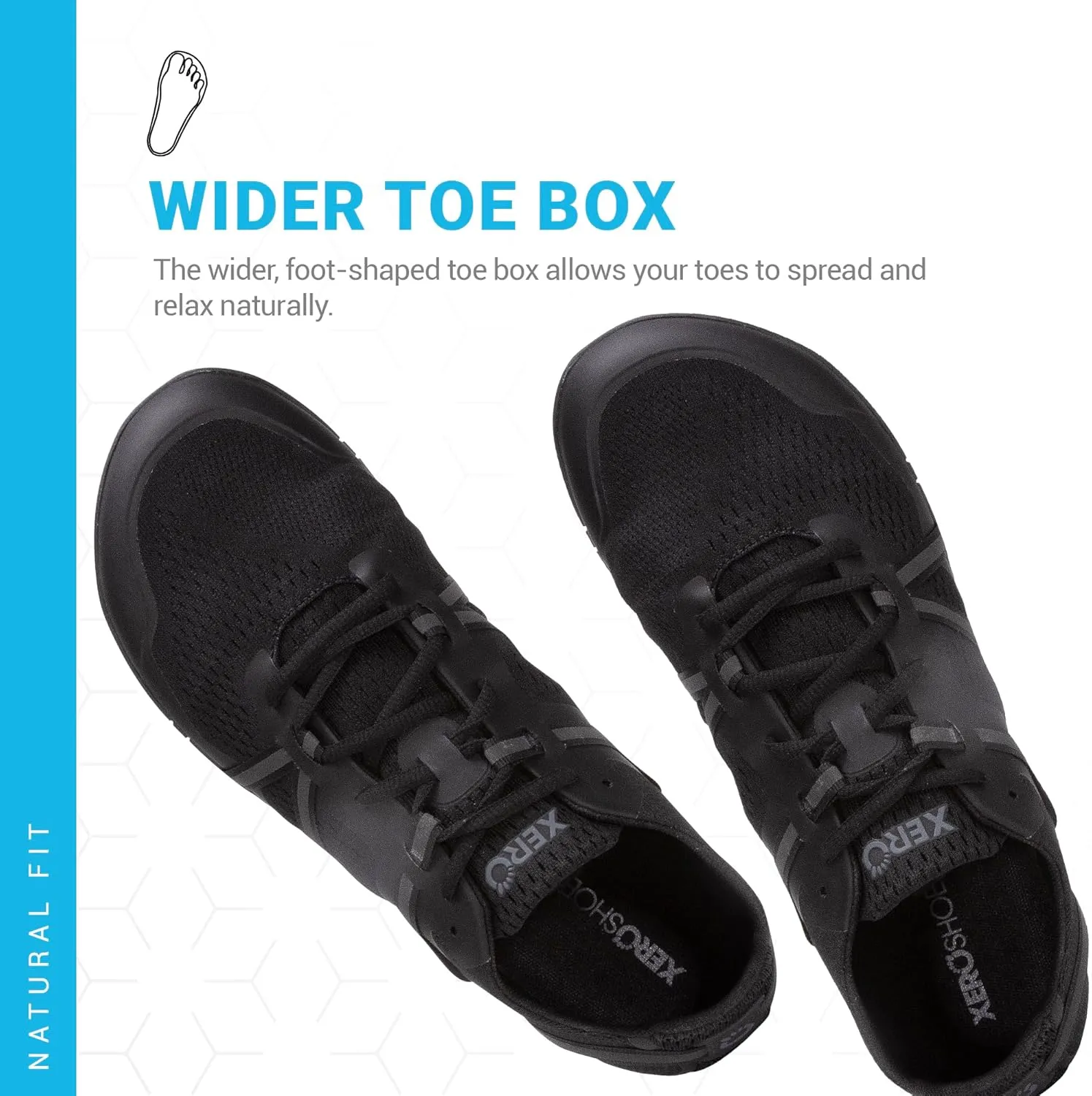 Xero Shoes Barefoot Shoes for Men | Speed Force Mens Barefoot Running Shoes | Zero Drop, Wide Toe Box, Ultra Lightweight, Minimalist |