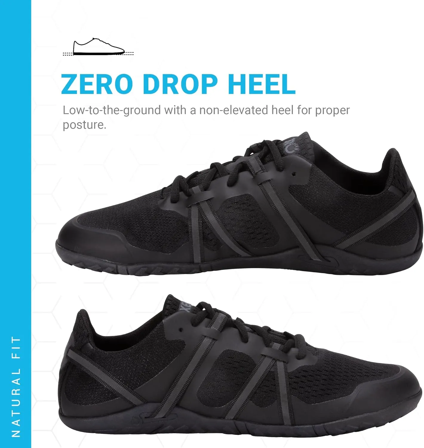 Xero Shoes Barefoot Shoes for Men | Speed Force Mens Barefoot Running Shoes | Zero Drop, Wide Toe Box, Ultra Lightweight, Minimalist |